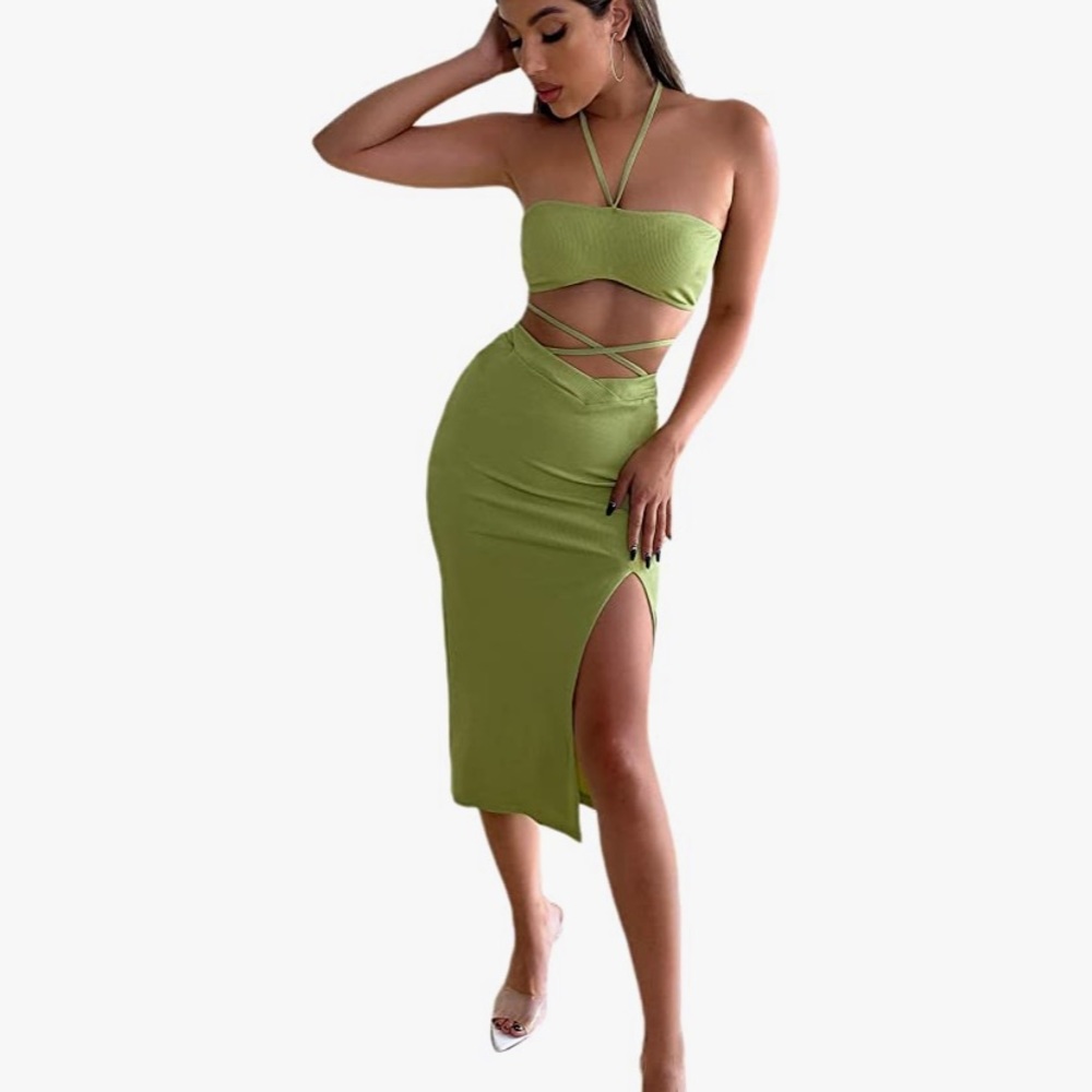 Green Two Piece Set